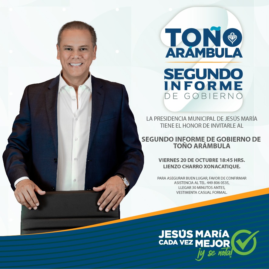 TOÑO ARÁMBULA, SEGUNDO INFORME DE GOBIERNO