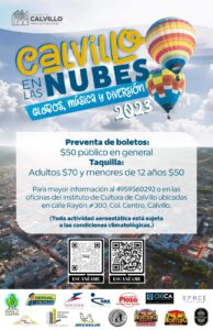 TODO LISTO PARA CALVILLO EN LAS NUBES