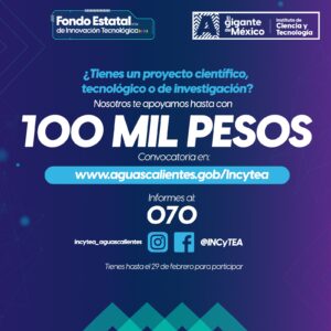 CON APOYOS DE 100 MIL PESOS, TERE JIMÉNEZ IMPULSA EL TRABAJO DE LOS CIENTÍFICOS DE AGUASCALIENTES
