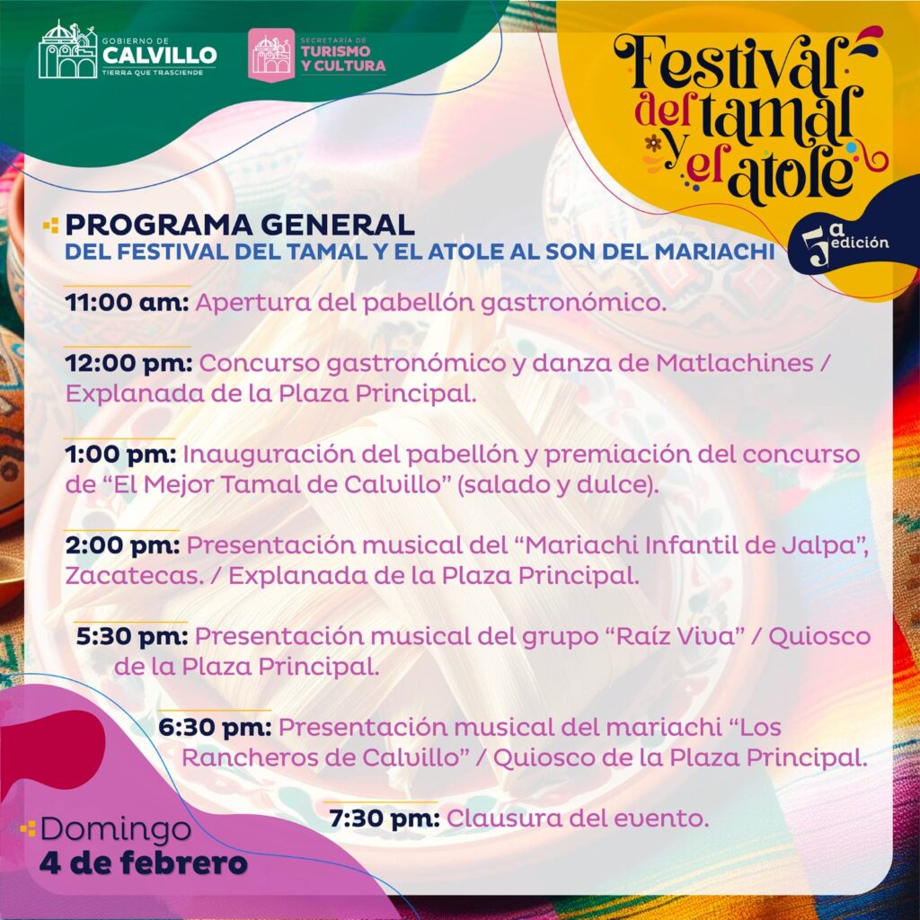 atole y tamal programa