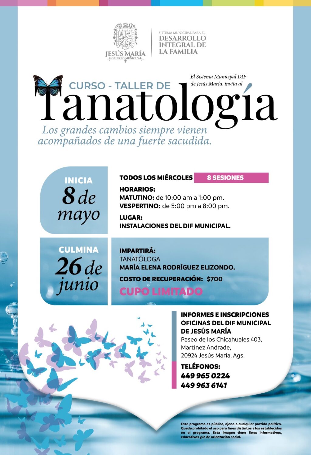 TALLER DE TANATOLOGÍA EN JESÚS MARÍA