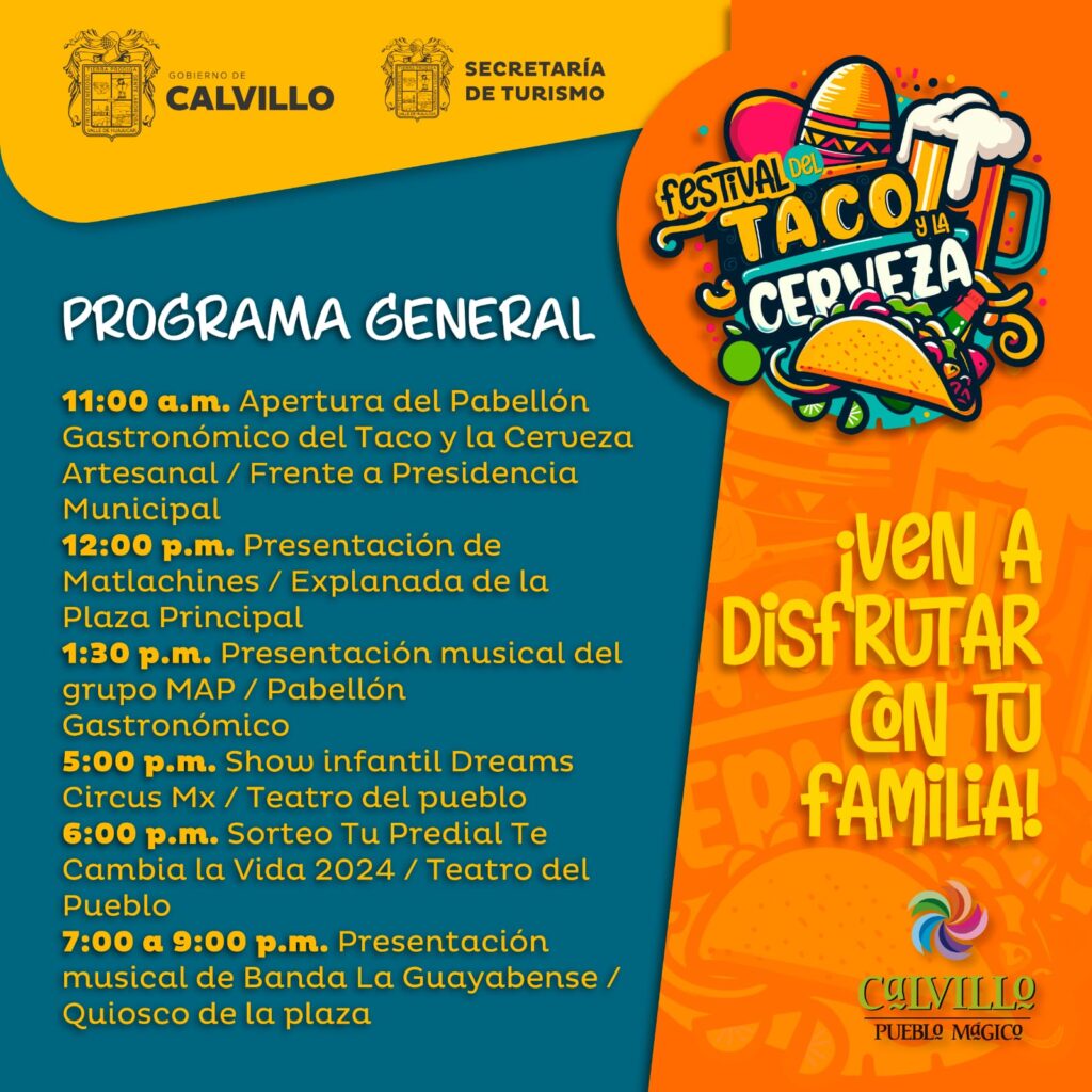 programa general festival del taco y la cerveza 2024