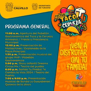 programa general festival del taco y la cerveza 2024