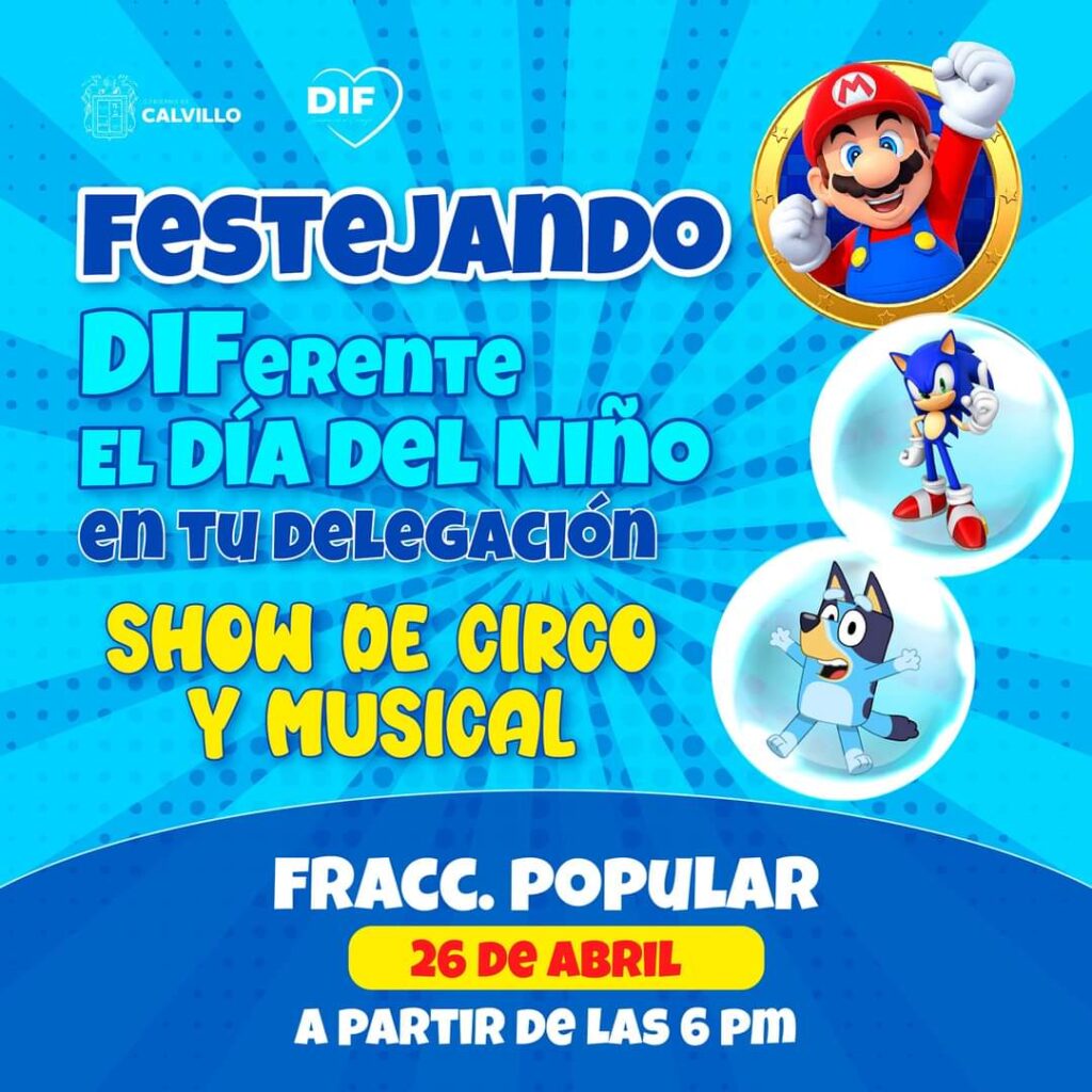 Este 26 de abril te esperamos en el Fraccionamiento Popular