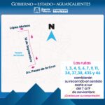 “MODIFICAN TEMPORALMENTE RUTAS DE CAMIONES POR LA TRIADA 2025 EN AGUASCALIENTES”