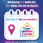 “OPORTUNIDAD LABORAL EN RINCÓN DE ROMOS: BRIGADA DE EMPLEO ESTE MARTES 11 DE NOVIEMBRE”