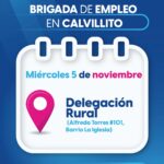 “LLEVAN OPORTUNIDADES LABORALES A CALVILLITO CON BRIGADA DE EMPLEO ESTE MIÉRCOLES”