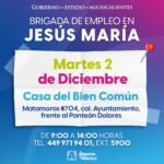 «LLEGA A JESÚS MARÍA UNA NUEVA BRIGADA DE EMPLEO PARA IMPULSAR LA ECONOMÍA FAMILIAR»