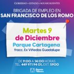 “SAN FRANCISCO DE LOS ROMO SE PREPARA PARA UNA NUEVA JORNADA DE EMPLEO ESTE 9 DE DICIEMBRE”