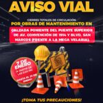 “ANUNCIAN CIERRE TOTAL EN PUENTE DE AV. CONVENCIÓN POR OBRAS DE MANTENIMIENTO VIAL”