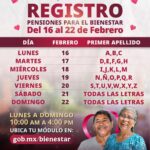 “DEL 16 AL 22 DE FEBRERO ARRANCA REGISTRO A PENSIONES DEL BIENESTAR EN AGUASCALIENTES”