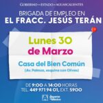 “BRIGADA DE EMPLEO LLEGA AL FRACCIONAMIENTO JESÚS TERÁN CON VACANTES DISPONIBLES PARA LA POBLACIÓN”