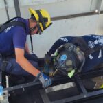 “ESTUDIANTES QUEDAN ATRAPADOS EN ELEVADOR DE PUENTE Y SON RESCATADOS TRAS MINUTOS DE TENSIÓN EN AGUASCALIENTES”