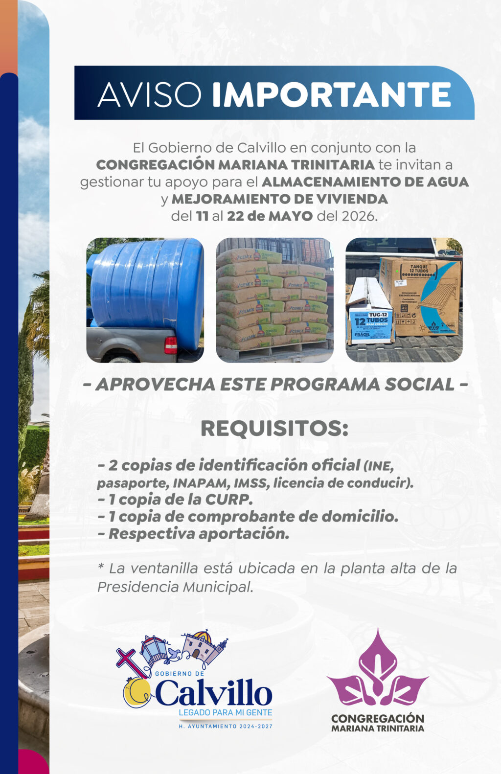 aviso_Mariana Trinitaria MAYO 2026