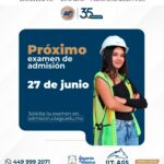 «UNIVERSIDAD TECNOLÓGICA DE AGUASCALIENTES AÚN TIENE LUGARES DISPONIBLES; ESTE 27 DE JUNIO SERÁ SU PRÓXIMO EXAMEN DE ADMISIÓN»