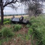 «ABANDONAN VEHÍCULO VOLCADO TRAS ACCIDENTE EN CARRETERA ESTATAL DE SAN FRANCISCO DE LOS ROMO»