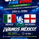 «PLAZA PATRIA SE VISTE DE VERDE PARA APOYAR A MÉXICO EN LA GIGANTE FAN ZONE»