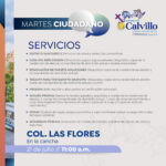 «COLONIA LAS FLORES RECIBIRÁ UNA NUEVA JORNADA DE ‘MARTES CIUDADANO’ CON TRÁMITES Y SERVICIOS GRATUITOS»