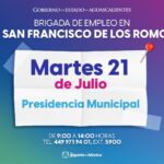 «BRIGADA DE EMPLEO LLEGARÁ ESTE MARTES A SAN FRANCISCO DE LOS ROMO»