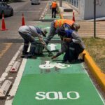 “LEO MONTAÑEZ ACTIVA BRIGADAS DIARIAS PARA LIMPIAR, BACHEAR Y REPINTAR CICLOVÍAS”