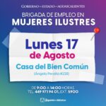 “BRIGADA DE EMPLEO ACERCARÁ OPORTUNIDADES LABORALES A MUJERES ILUSTRES ESTE LUNES”