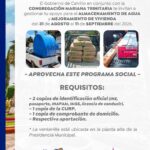 «CALVILLO ABRE LA GESTIÓN DE APOYOS PARA MEJORAMIENTO DE VIVIENDA Y ALMACENAMIENTO DE AGUA»