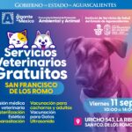 “SERVICIOS VETERINARIOS GRATUITOS LLEGAN A SAN FRANCISCO DE LOS ROMO CON VACUNACIÓN, ESTERILIZACIÓN Y ULTRASONIDO”