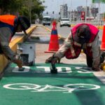 “LEO MONTAÑEZ REFUERZA CICLOVÍAS DE AGUASCALIENTES CON MANTENIMIENTO, PINTURA, BACHEO Y NUEVOS PROYECTOS”