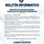 “GIGANTES DE AGUASCALIENTES REPROGRAMA SU EQUIPO VARONIL PARA 2027 Y CONCENTRARÁ FUERZAS EN EL PROYECTO FEMENIL”