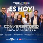 “HOY TERE JIMÉNEZ SE SIENTA FRENTE A INFLUENCERS, ARTISTAS Y EMPRENDEDORES EN CONVERSATORIO EN VIVO”