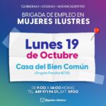 “BRIGADA DE EMPLEO LLEGARÁ ESTE LUNES 19 DE OCTUBRE A LA COLONIA MUJERES ILUSTRES EN AGUASCALIENTES PARA ACERCAR OPORTUNIDADES LABORALES”