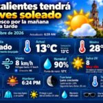 “AGUASCALIENTES TENDRÁ UN JUEVES SOLEADO CON HASTA 28 GRADOS, SIN LLUVIAS Y CON RADIACIÓN SOLAR MUY ALTA”