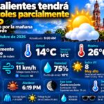 «AGUASCALIENTES TENDRÁ UN MIÉRCOLES PARCIALMENTE SOLEADO CON MÁXIMA DE 26 GRADOS Y BAJA PROBABILIDAD DE LLUVIA»