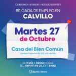 “¿BUSCAS TRABAJO EN CALVILLO? ESTE MARTES 27 DE OCTUBRE HABRÁ UNA BRIGADA DE EMPLEO CON NUEVAS OPORTUNIDADES LABORALES”